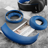 Geekria Earpad + Headband Compatible with Sony PlayStation Gold Wireless / PS4 / PS3 / PSV Gold Wireless Headphone Ear Pad and Headband Pad/Ear Cushion + Headband Cushion/ Repair Parts Suit (Blue)