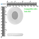 Geekria QuickFit Replacement Ear Pads for Beats Solo HD On-Ear Headphones Ear Cushions, Headset Earpads, Ear Cups Cover Repair Parts (White)