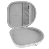 Geekria Shield Headphones Case Compatible with Sony, Bose, EDIFIER, Audio Technica and More, Replacement Hard Shell Travel Carrying Bag with Cable Storage (White)