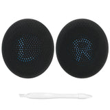 Geekria Comfort Mesh Fabric Replacement Ear Pads for Jabra Evolve2 65 (65MS 65UC USB)/ Evolve2 40 (40UC 40MS USB)/ Elite 45h On-Ear Wireless Headphones Ear Cushions, Repair Parts (Black)