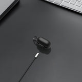 Geekria Silicone Case Cover Compatible with JBL Tune 230NC True Wireless Earbuds, Protective Earphones Skin Cover with Keychain Hook, Charging Port Accessible (Black)