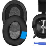Geekria PRO Extra Thick Cooling Gel Replacement Ear Pads for Logitech GPro/GProX/G433/G233/GProX2 Headphones Ear Cushions, Repair Parts (Black)