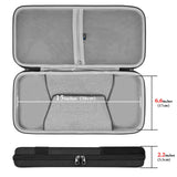 Geekria TKL Keyboard Hard Shell Case, Compatible with Razer Huntsman V2 TKL / V3 Pro TKL / BlackWidow V3 TKL / Ornata V3 TKL, Travel Carrying Bag for 87-Key Computer Keyboard (Dark Gray)