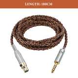 Geekria Apollo Copper Upgrade Cable Compatible with Sennheiser HD 490 PRO Plus/ HD 480 PRO Plus Headphones, 4.4mm Balanced to 4-Pin XLR Audio Cable, HiFi Replacement Cord (5.9ft / 1.8m)