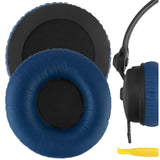 Geekria QuickFit Replacement Ear Pads Compatible with Sennheiser HD25/ 25SP/ 25Lite/ 25Plus/ 25Limited 75th Anniversary Edition Headphones, Ear Cushions with Video Guide (Blue)
