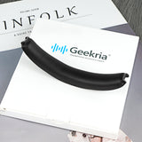 Geekria Protein Leather Headband Pad Compatible with Microsoft Modern Wireless, Modern USB Wired, Modern USB-C Wired, Headphones Replacement Band, Headset Head Cushion Cover Repair Part (Black)
