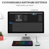 Geekria USB Mini 4-Key + Knob One-Handed Mechanical Gaming Keyboard, Customizable 3-Layer Macro Function OSU Micro Keyboard RGB Silent Red Switches for Windows XP/7/8/10/11 and Mac OS