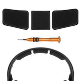 Geekria Mesh Fabric Headband Pad Compatible with Sennheiser RS120/ RS135/ HDR120/ HDR135 Headphones, Replacement Band Repair Part (Black)