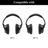 Geekria Flex Fabric Headband Cover Compatible with Bose QuietComfort QC 15, QC2 Headphones, Sweat-Resistant, Replacement Repair Part, Easy DIY Installation (Gray)