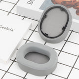 Geekria Sport Cooling-Gel Replacement Ear Pads for Corsair HS65, HS55 Headphones Ear Cushions, Repair Parts (Grey)