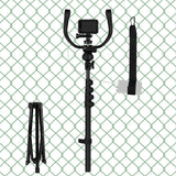 Geekria Fence Mount Tripod Camera Mounts, Compatible with iPhone17, DJI Osmo Action 6, GoPro Hero 13, Adjustable Phone / Action Cam Holder for Sports Recording (6FT / 185CM)