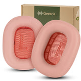 Geekria Elite Sheepskin Replacement Ear Pads Compatible with Apple AirPods Max (A2096) / Max 2 (A3184) Headphones Ear Cushions, Repair Parts (Pink)
