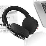Geekria 20 Pairs Flex Fabric Headphones Ear Covers - Product Safety Certified - Washable & Stretchable Earcup Protectors for Over-Ear Headsets, Sweat Pads for Gym (Size M/Black)