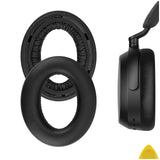 Geekria QuickFit Replacement Ear Pads for Sennheiser Momentum 4 Wireless Over-Ear Headphones Ear Cushions, Repair Parts (Black)