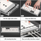 Geekria Synthesizer Clear Acrylic Case Protector, Magnetic Closing Dust Cover, Compatible with Teenage Engineering OP-1 Field / OP-XY Portable Synthesizer (Clear)