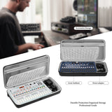 Geekria Audio Interface Carrying Case, Compatible with SONICWARE Liven Ambient Ø / 8bit Warps / MEGA SYNTHESIS / Texture Lab / XFM / Lofi-12, EVA Hard Shell Portable Travel Bag (Dark Gray)
