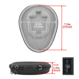 Geekria Shield Case Compatible with WI-1000XM2, WI-1000X, WI-C600N, SMR-10, H700, EX750BT Neckband Earbuds, Replacement Protective Hard Shell Travel Carrying Bag with Cable Storage (Dark Gray)