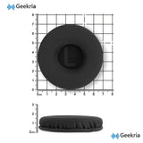 Geekria Comfort Mesh Fabric Replacement Ear Pads for JBL JR300, JR300BT, T450BT, T500BT, Tune 500, Tune 500BT, Tune 510BT, Tune 520BT Headphones, Ear Cushions (Black)