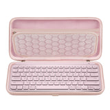 Geekria Keyboard Hard Shell Case, Compatible with Logitech MX Keys Mini, Travel Carrying Bag (Pink)