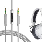 Geekria 3.5mm Audio Cable with Mic Compatible with V-MODA Crossfade 3, LP, LP2, M-200, M-100, M-80, V-80, Replacement Stereo Cord with Inline Microphone and Volume Control (4ft / 1.2m)