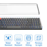 Geekria Keyboard Dust Cover, Clear Acrylic Keypads Cover, Compatible with Keychron K4, RK Royal KLUDGE RK100, Nuphy Air96 V2, LOFREE Flow Low Profile Mechanical Keyboard 100 Keys