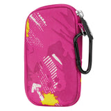 Geekria Shield Pouch for Earbuds / Headphone Organizer Bag / Universal Headphone Protective Pouch / Pocket Earphone Case / Coin Purse Change Holder / Portable Travel Bag (Pink)