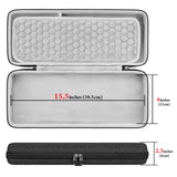 Geekria 90%-96% Keyboard Case, Hard Shell Travel Carrying Bag for 100 Keys Computer Mechanical Portable Keyboard, Compatible with AULA F99, EPOMAKER TH98 96%, Keychron K4/ K4 Pro/ V5/ Q5