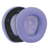Geekria Comfort Mesh Fabric Replacement Ear Pads for JBL Quantum 100 Headphones Ear Cushions, Repair Parts (Purple)