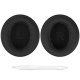 Geekria Comfort Mesh Fabric Replacement Ear Pads for Anker Soundcore Life Q30, Life Q35 Headphones Ear Cushions, Repair Parts (Black)