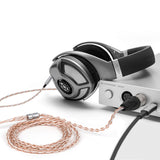 Geekria Apollo Upgrade Cable for Sennheiser HD700 / AudioQuest Nighthawk, 6N OCC Silver-Plated, Dual 2.5mm to 4-Pin XLR Balanced, Audiophile Replacement Cord (1.5m)