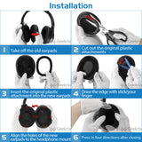Geekria QuickFit Replacement Ear Pads Compatible with Edifier W830BT, W860NB Headphones, Ear Cushions ( Black)