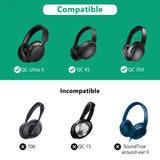 Geekria Shield Headphones Case Compatible with Bose QC Ultra II, QC 45/35 II Gaming and More, Replacement Hard Shell Travel Carrying Bag with Cable Storage (Apricot)