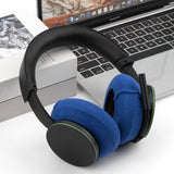 Geekria 2 Pairs Knit Headphones Ear Covers - OEKO-TEX & SGS Product Safety Certified - Washable & Stretchable Earcup Protectors for Over-Ear Headsets, Sweat Pads for Gym (Size M / Blue)