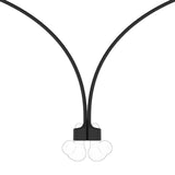 Geekria 2 Pack Magnetic Anti-Lost Strap Compatible with Soundcore by Anker Liberty 4 Pro, P30i, Liberty 4 NC, Soft Silicone Earbuds Lanyard Cord for Daily Carry & Easy Access (Black)