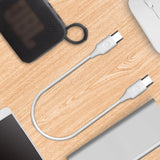 Geekria Type-C Speakers Charger Cable Compatible with JBL GO 4, CLIP5, Flip 7/6/5, Pulse 5/4 , Charge 6/4, USB-C to USB-C Replacement Power Charging Cord (1 ft/30 cm 2Pack)