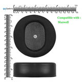 Geekria Sport Cooling Gel Replacement Ear Pads Compatible with Audeze Maxwell Wireless Headphones, Breathable Mesh Fabric Earpads and Ear Cushions Repair Parts (Black)