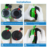 Geekria Elite Sheepskin Replacement Ear Pads for Razer Kraken Pro V2, Kraken 7.1 V2, Stormtrooper/Pewdiepie Edition Headphones Ear Cushions, Headset Earpads, Ear Cups Cover Repair Parts (Black)