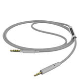 Geekria Audio Cable with Mic Compatible with Bose QuietComfort SE, QC45, QC35II, QC35, QC25, 700, 2.5mm Replacement Stereo Cord with Inline Microphone and Volume Control (4 ft / 1.2 m)
