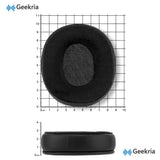 Geekria Comfort Protein Leather and Velour Replacement Ear Pads for SteelSeries Arctis 1/ 3/ 5/ 7/ 7+/ 7P/ 7P+/ 7X/ 7X+/ 9/ 9X/ Pro/ Prime Headphones Ear Cushions (Black)