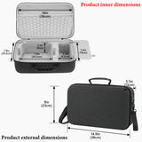 Geekria Hard Shell Case Compatible with Apple Mac Studio M1/M2/M3/M4 Max, Ultra, Desktop Computer Travel Carrying Bag (Dark Grey)