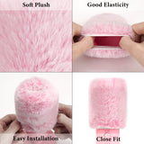 Geekria for Creators Furry Windscreen Compatible with Razer Seiren X, Seiren Emote, Seiren Elite, Mic DeadCat Wind Cover Muff, Windbuster, Windjammer, Fluff Cover Windshield (Pink / 2 Pack)