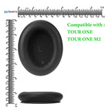 Geekria QuickFit Replacement Ear Pads Compatible with JBL TOUR ONE/TOUR ONE M2 Headphones, Repair Parts (Black)