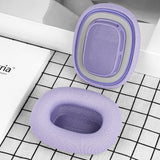 Geekria Comfort Mesh Fabric Replacement Ear Pads Compatible with Apple AirPods MAX (A2096), AirPods MAX2 (A3184) Headphones, Ear Cushions, Repair Parts (Purple)