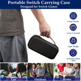 Geekria Carrying Case Compatible with Nintendo Switch, OLED Console, Protective Hard Shell Travel Bag, Accessories and Game Card Storage Slot (Black)
