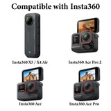 Geekria Magnetic Adapter Mount Compatible with Insta360 X5, X4 Air, Ace Pro 2, Ace Pro, Ace, Action Camera, Quick Release Adapter Accessories Suitable for Tripod, Selfie, Vlogging (Black)