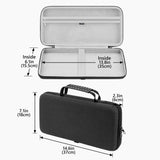 Geekria Keyboard Hard Shell Case, Compatible with Logitech G512 X 75, Alto Keys K75M, nuphy Kick75, Attack Shark ajazz AK820, Redragon K673, YUNZII B75 Travel Carrying Bag (Dark Gray)