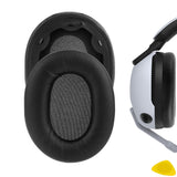 Geekria QuicFit Replacement Ear Pads for Sony INZONE H7 (WH-G700), INZONE H9 (WH-G900N) Headphones Ear Cushions, Repair Parts (Black)