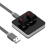 Geekria RGB Meeting Mute Controller Compatible with Windows Zoom App, Mute/Unmute Microphone Audio, Stop/Start Video, Mechanical Keyboard Buttons for Online Classroom, Conference (Black)