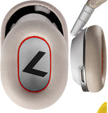 Geekria QuickFit Replacement Ear Pads for Plantronics BackBeat PRO2/ PRO2 Special Edition, Voyager 8200UC Headphones Ear Cushions, Repair Parts (White/Red)