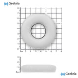 Geekria Replacement Ear Pads for Sony WH-CH520/ WH-CH510/ WH-CH500 Headphones Ear Cushions, Repair Parts (White)